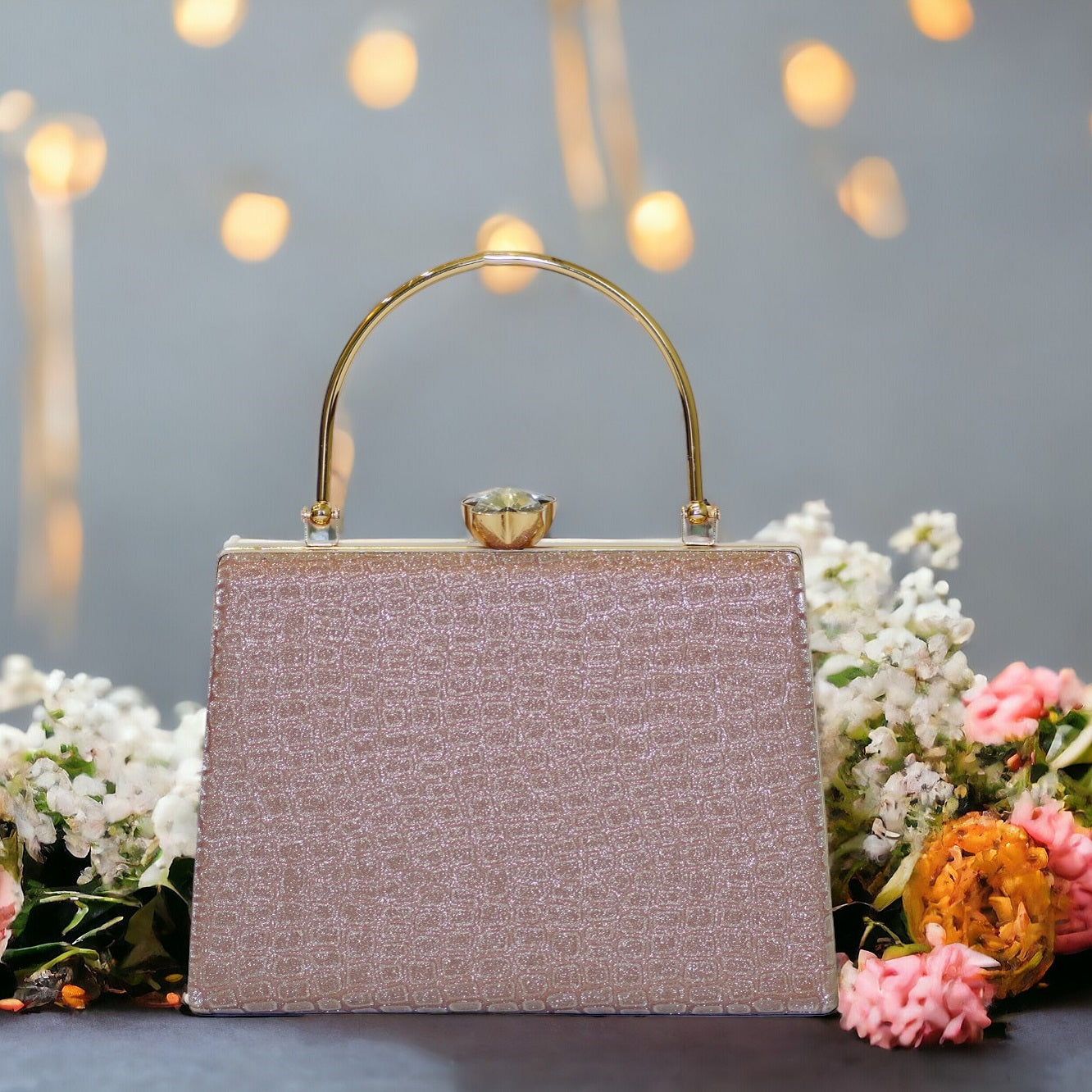 Sparkling Designer Glitter Purse by Anandi Creations