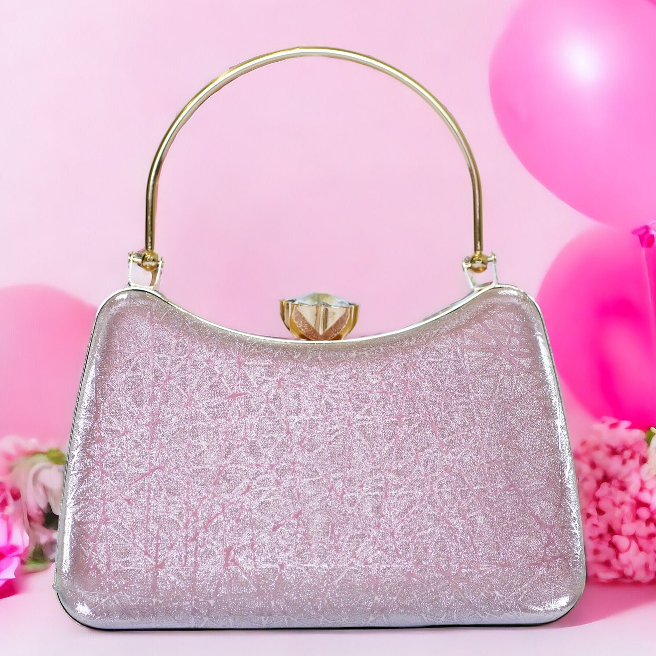 Hot Pink Designer Clutch Pink Deep Clutch