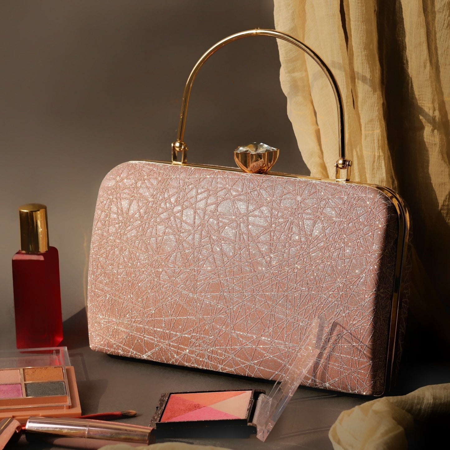 beige clutch designer