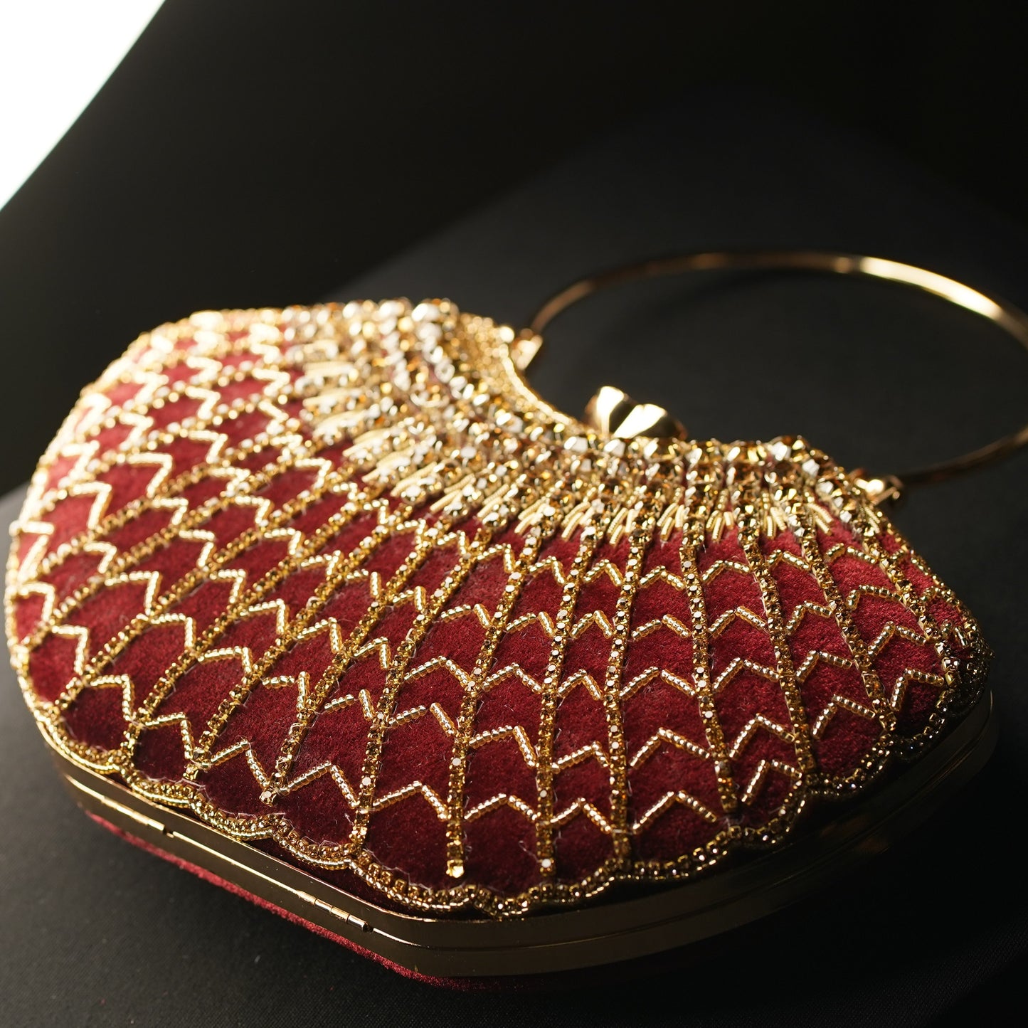 Red Lavanya Designer Clutch