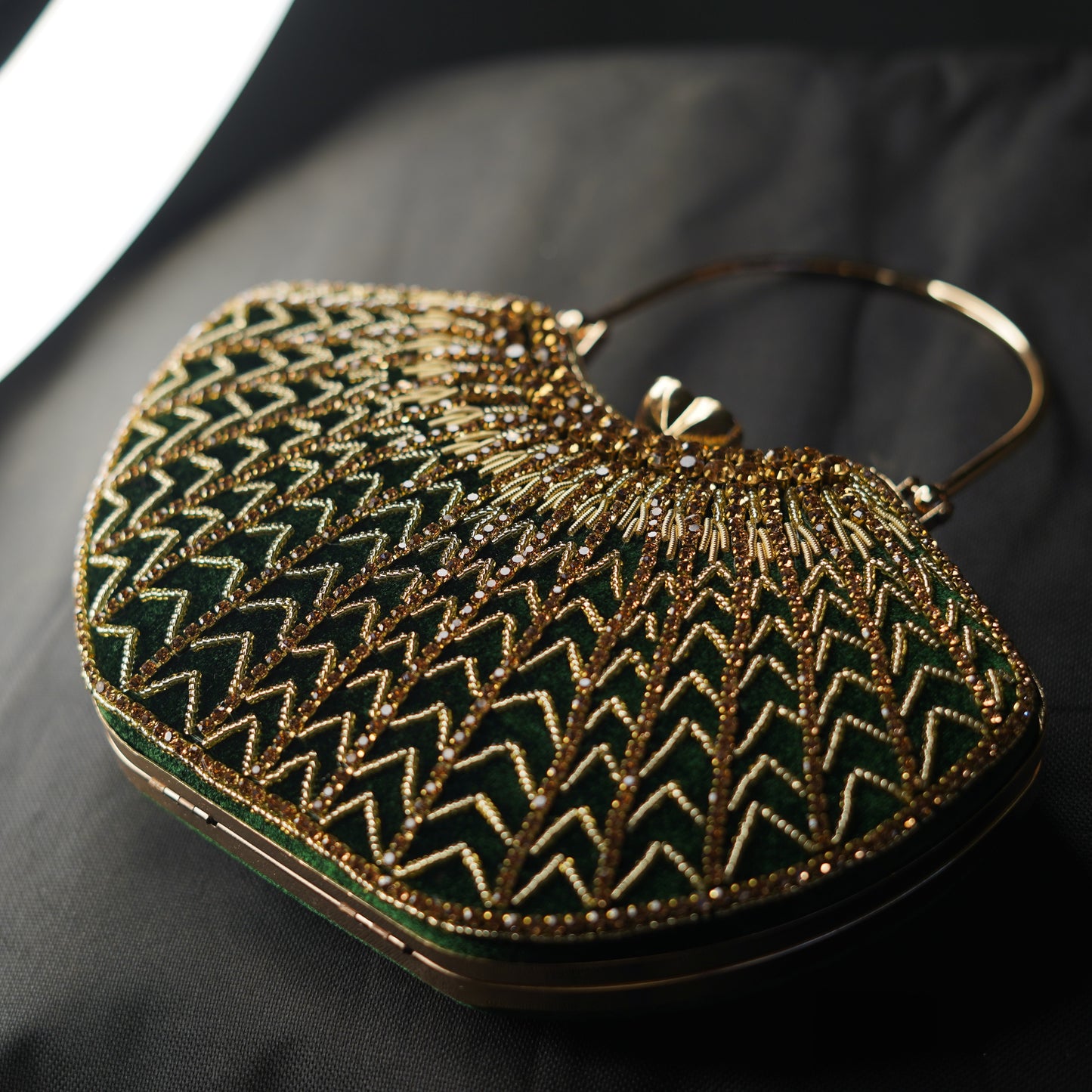 Green Lavanya Designer Clutch