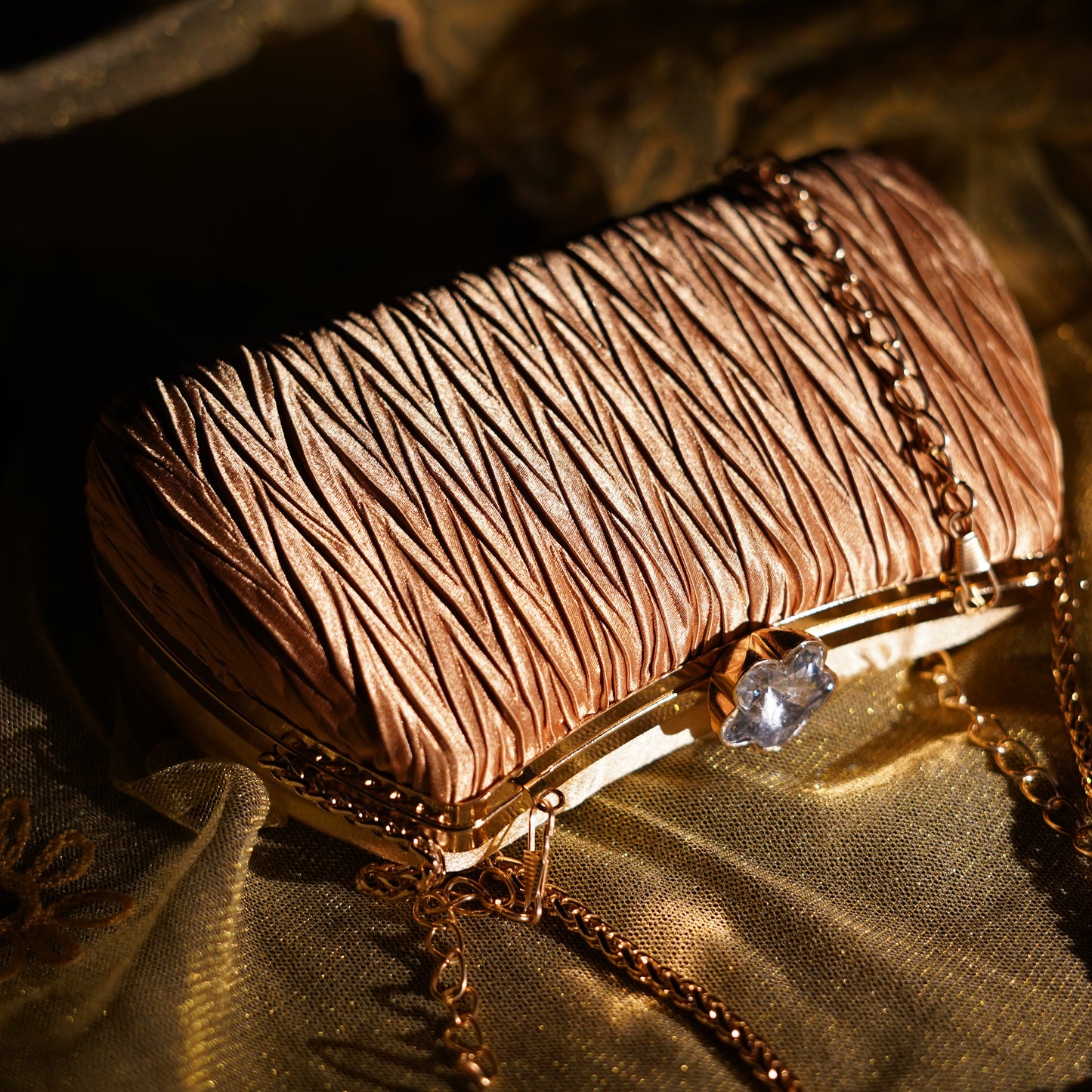 Golden Grace Clutch
