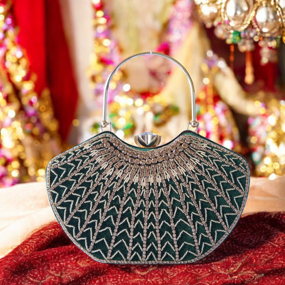 Green Lavanya Designer Clutch