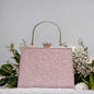 Pink Kavya Square Clutch