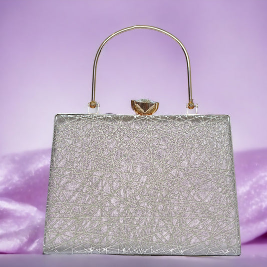 designer beige clutch bag