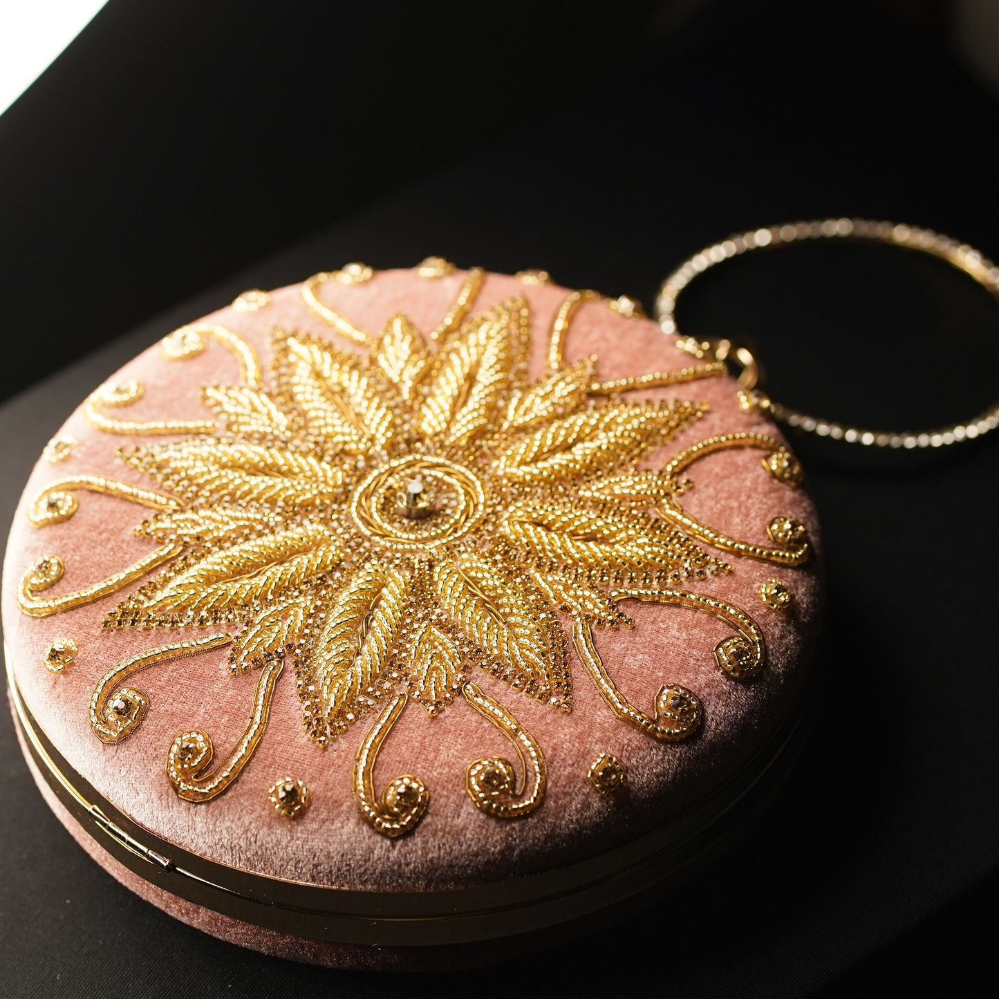 pink clutch bag designer
