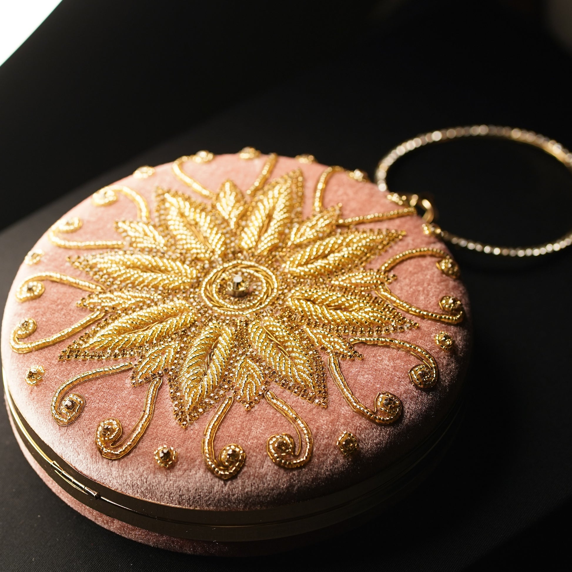 pink clutch bag designer
