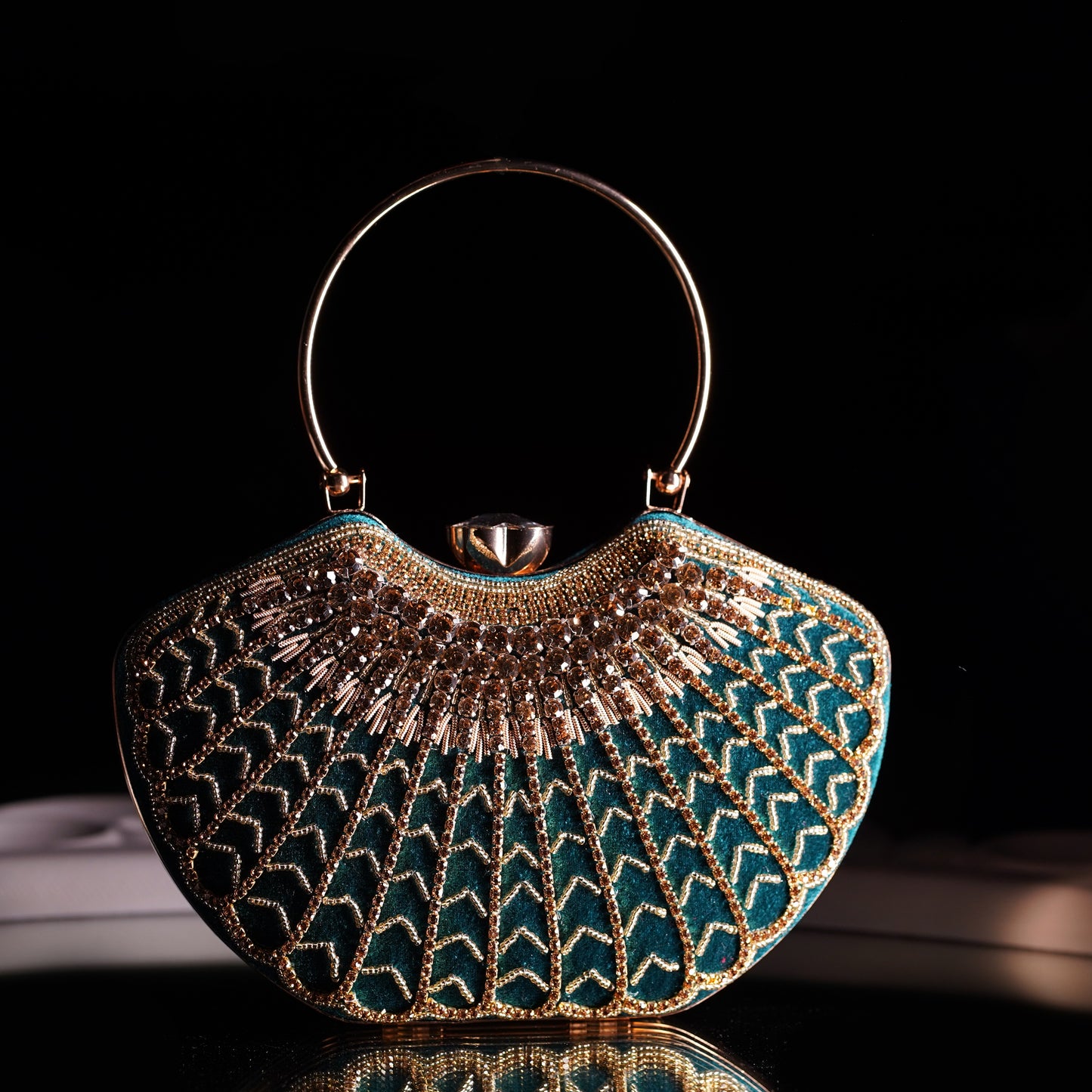 Blue Lavanya Designer Clutch