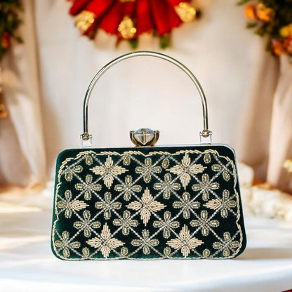 Green Kaveri Designer Clutch
