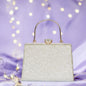 Golden Kavya Square Clutch