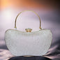 Silver Ava Apple Clutch