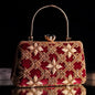 Maroon Kaveri Designer Clutch