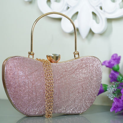 Pink Ava Apple Clutch