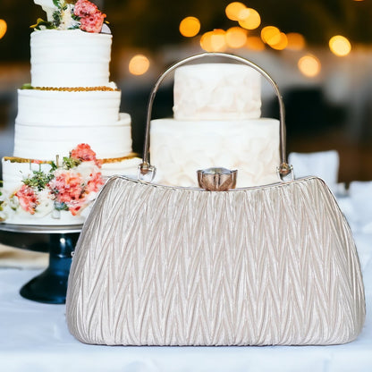 Cream Grace Clutch