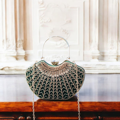 Green Lavanya Designer Clutch