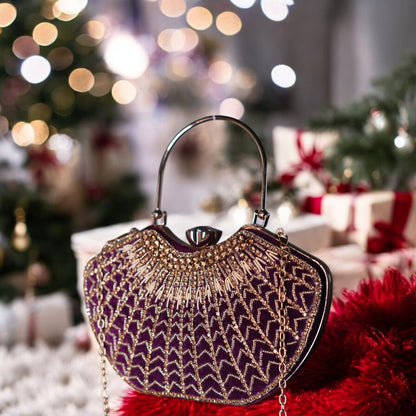 Purple Lavanya Designer Clutch
