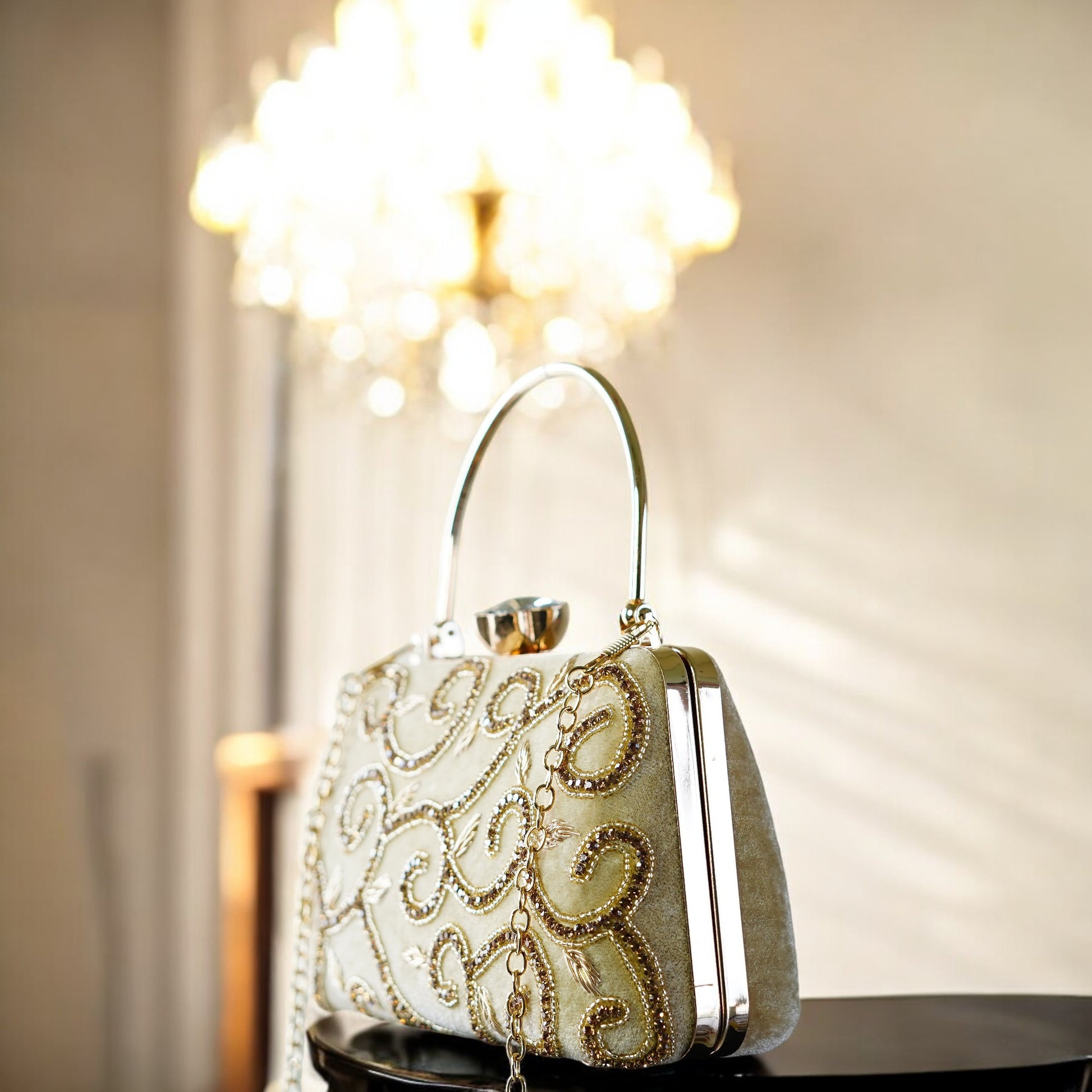 wedding day clutch bag