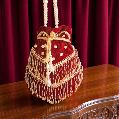 Maroon Surabhi Potli