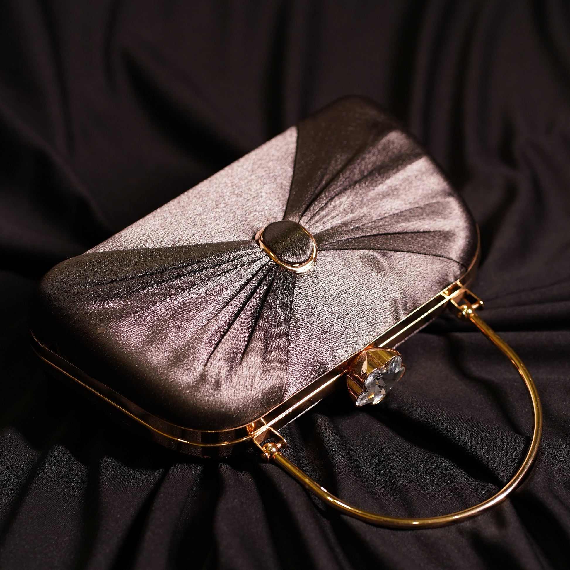 black wedding purse