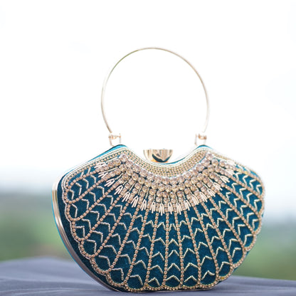 Blue Lavanya Designer Clutch