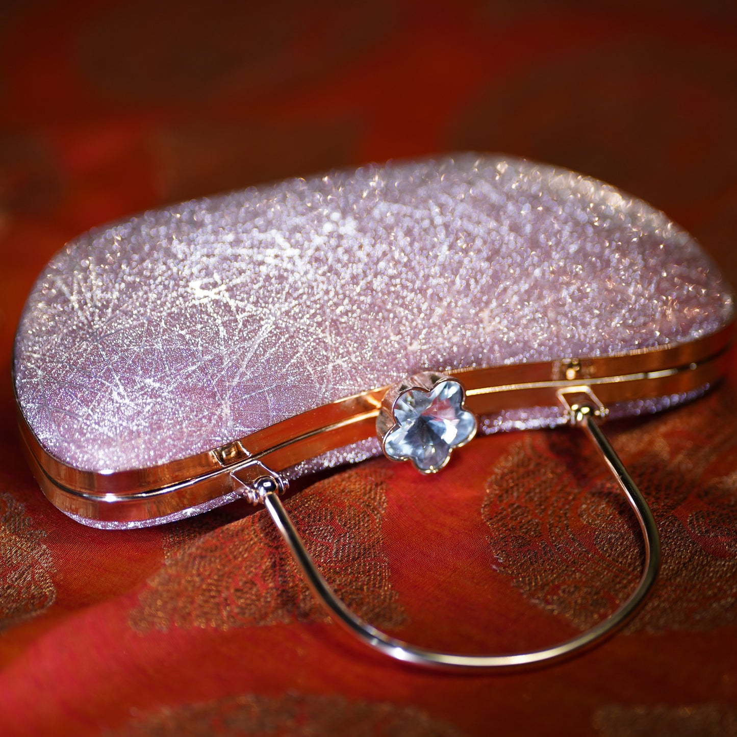 designer pink clutch