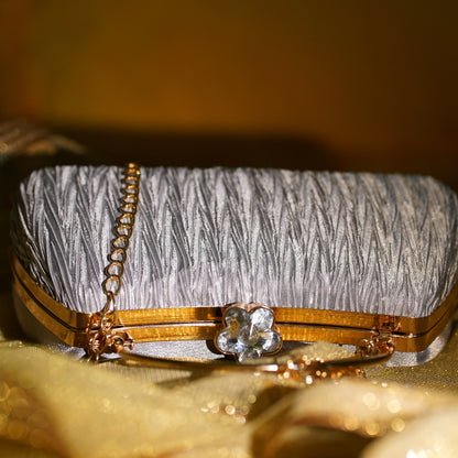 Light Blue Grace Clutch