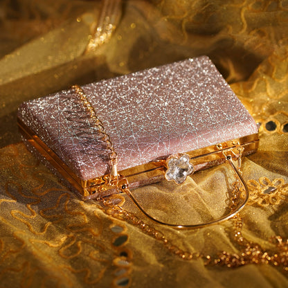 Pink Kavya Square Clutch