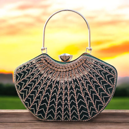Green Lavanya Designer Clutch