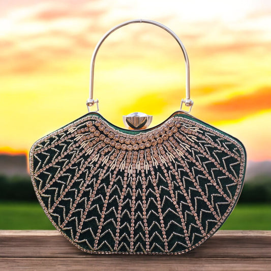 Green Lavanya Designer Clutch