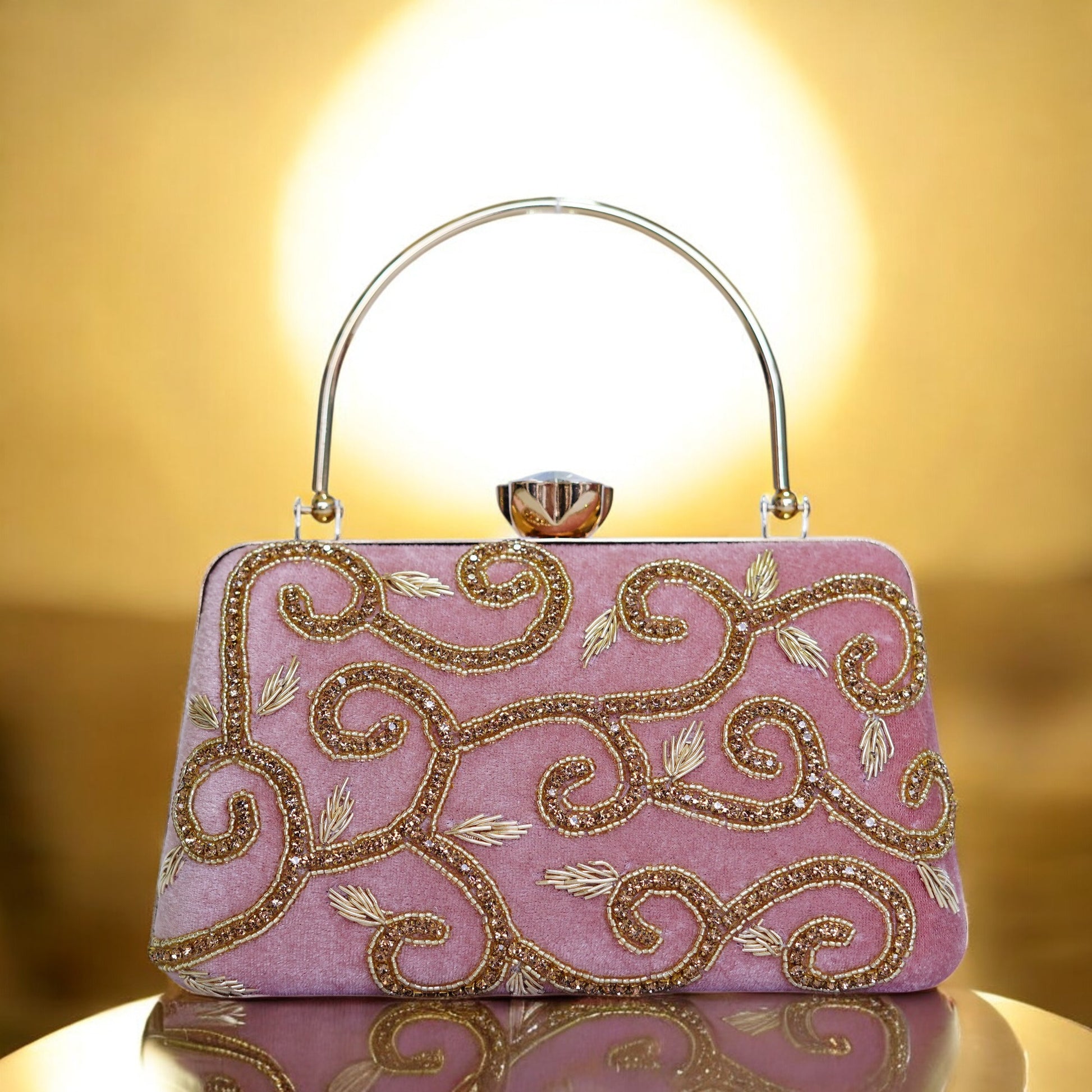 Wedding Purse For Girls Pink Divya Designer Clutch
