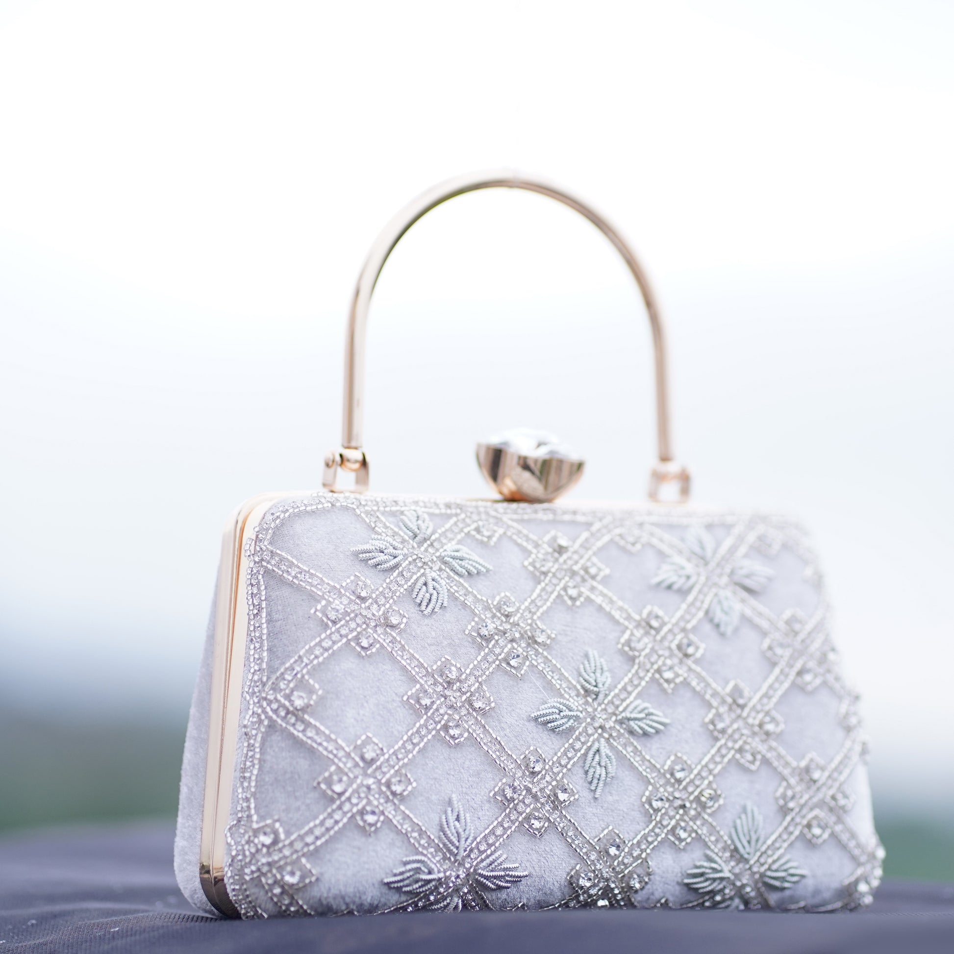 bridal purse clutch