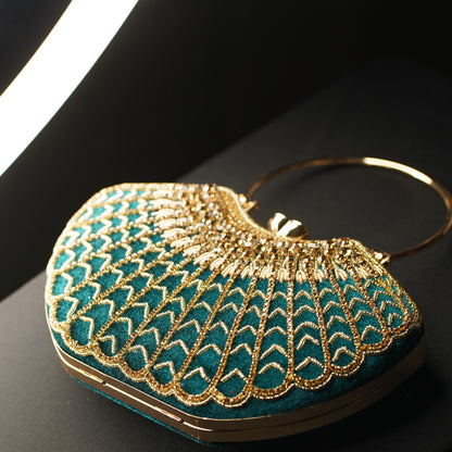 Blue Lavanya Designer Clutch