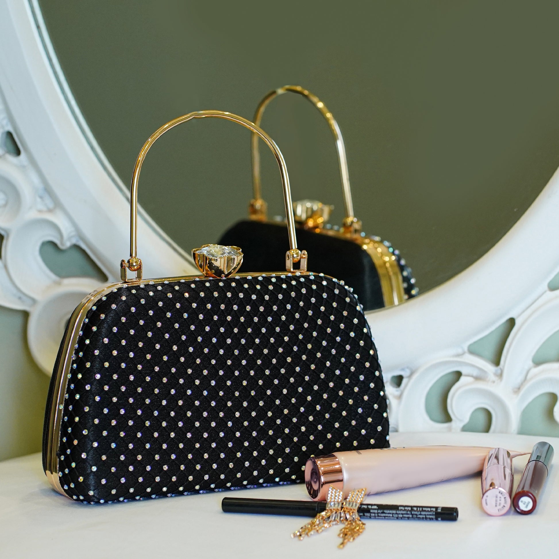 black clutch bag for wedding