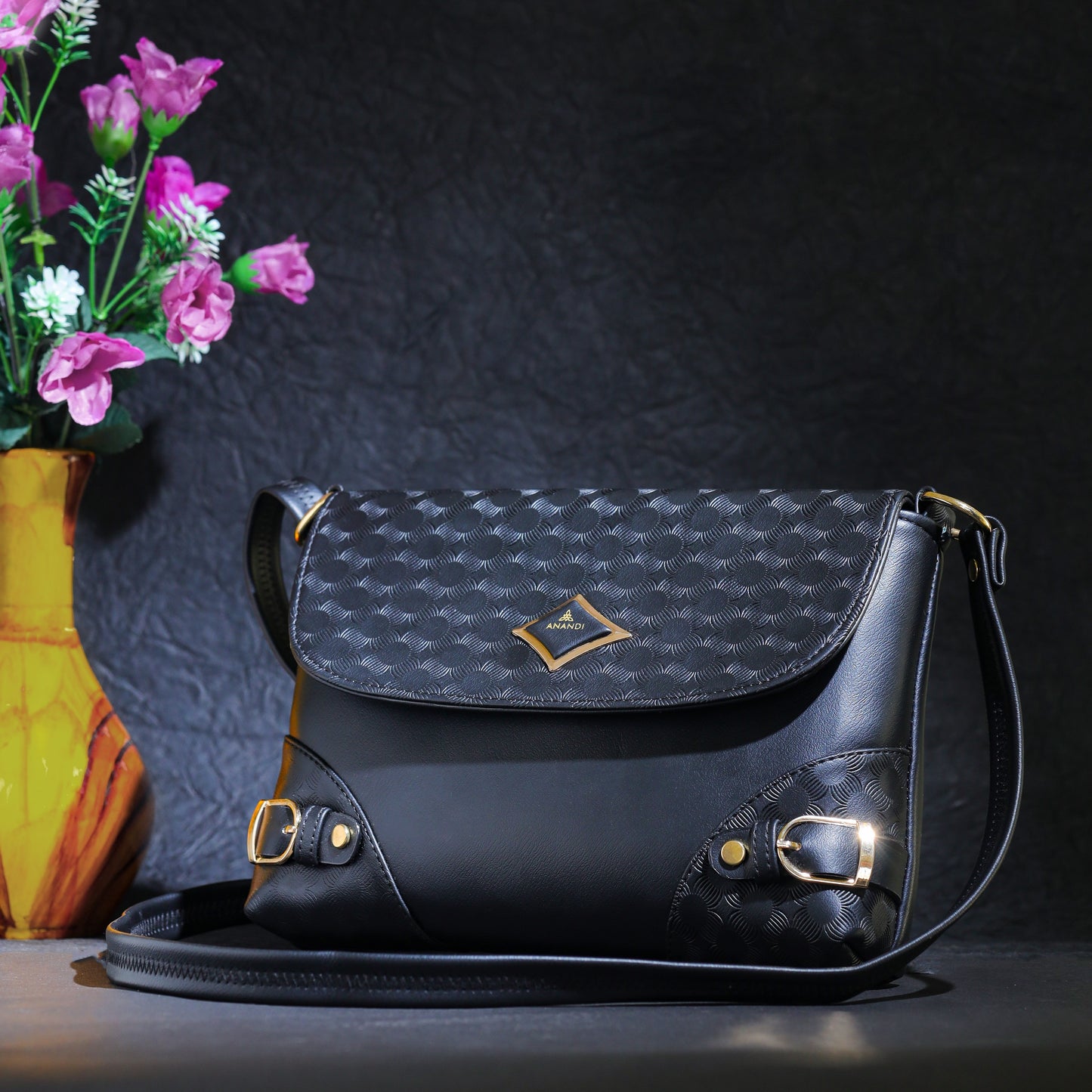 Classic Black Sling Bag