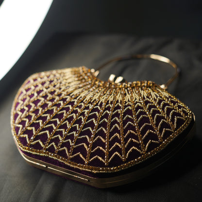 Purple Lavanya Designer Clutch