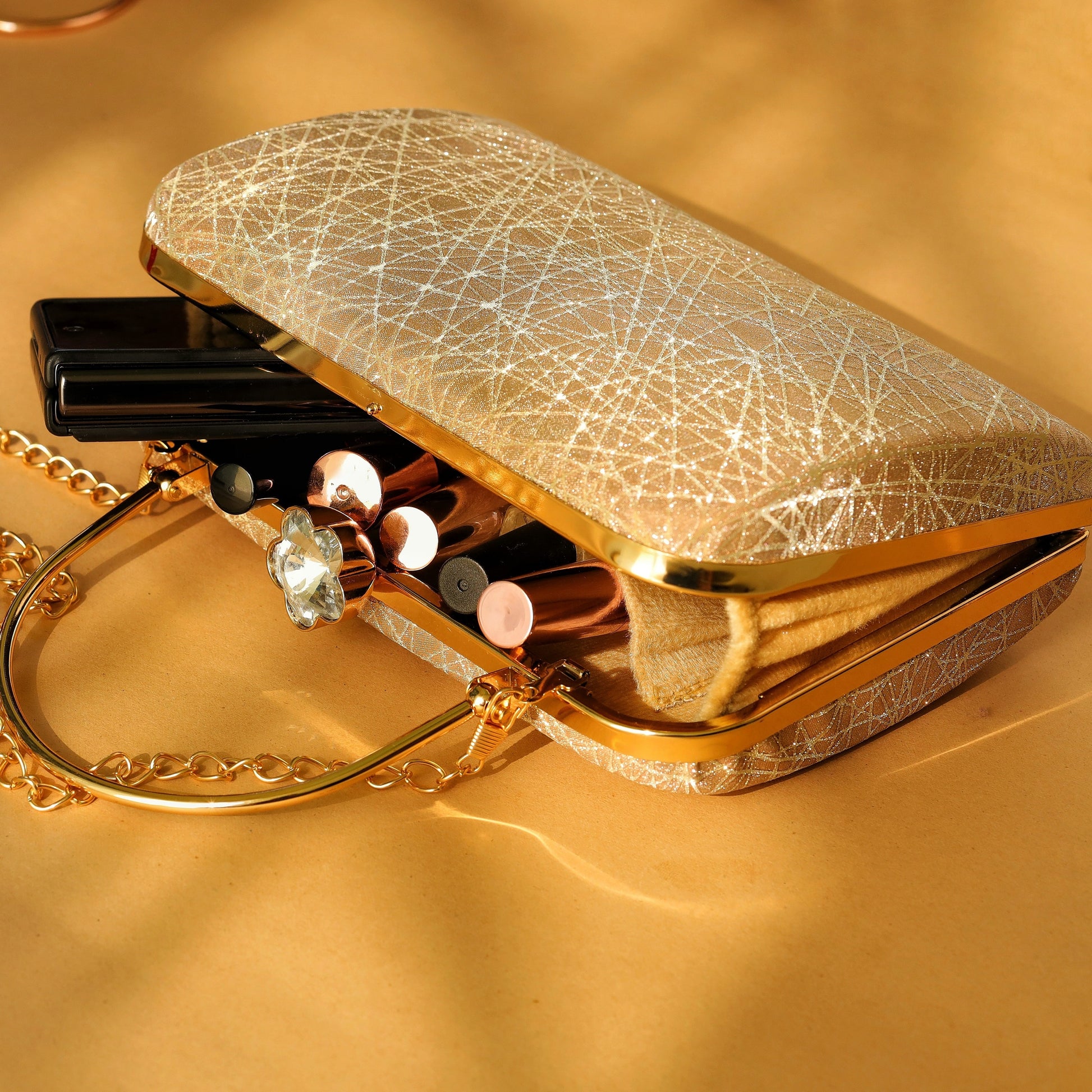 beige clutch designer