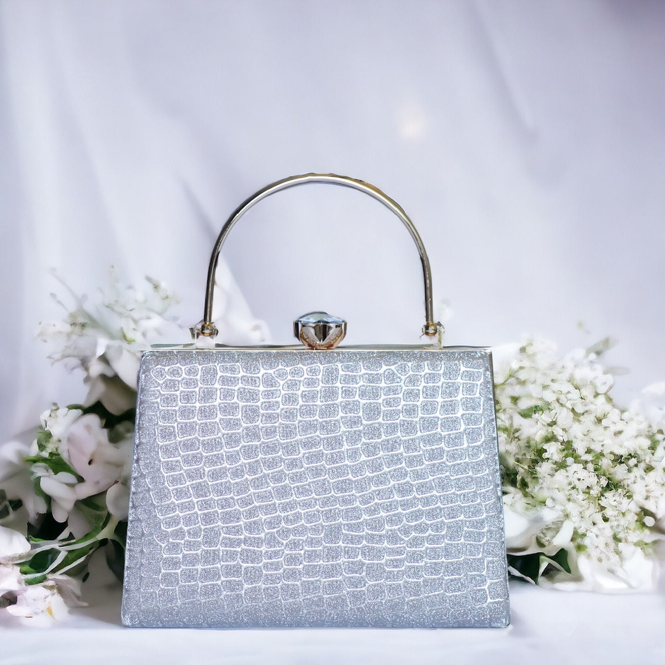 designer gold clutch