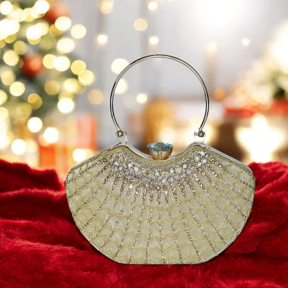 Golden Lavanya Designer Clutch