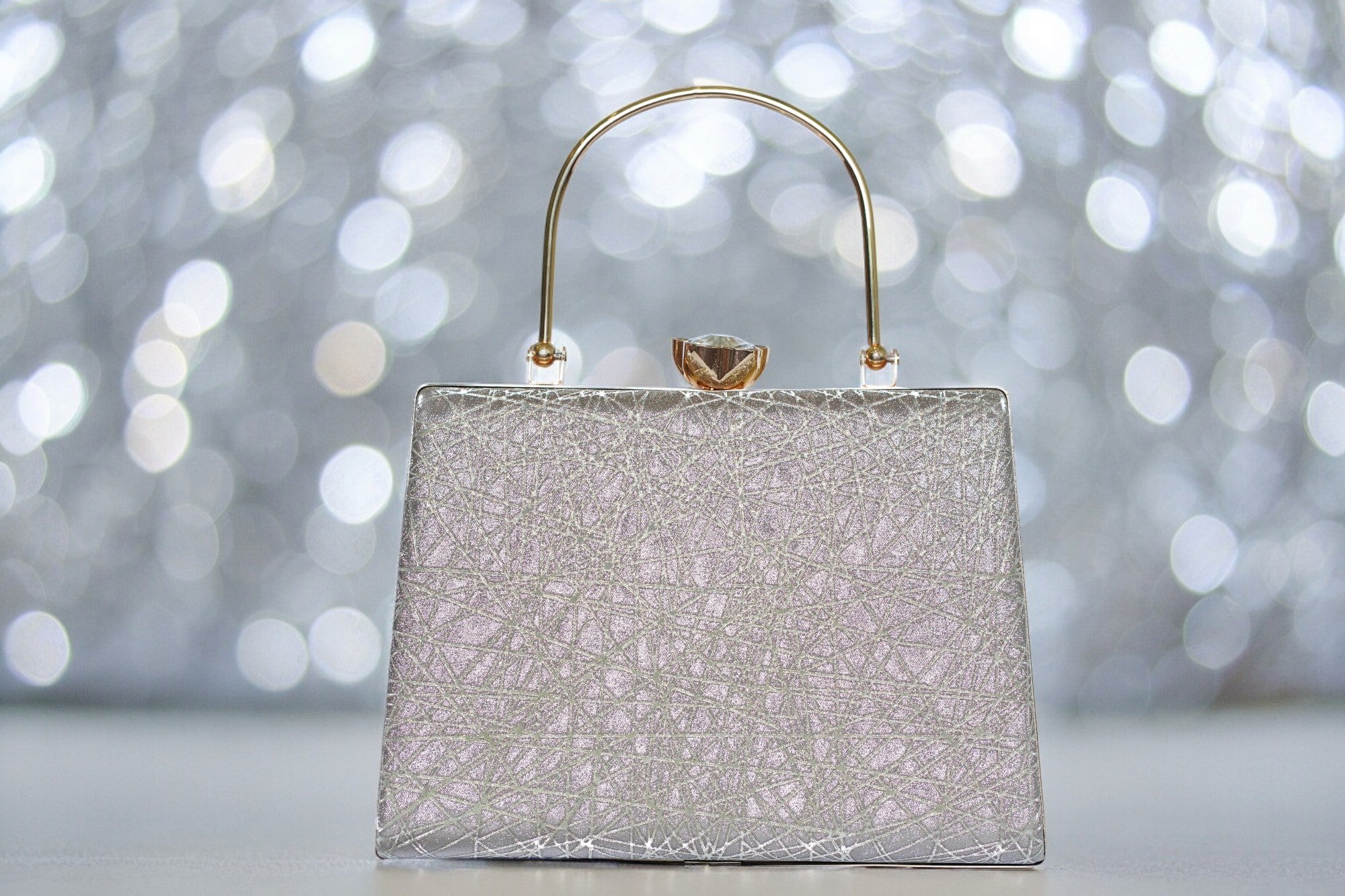 Grey designer clutch bag discount