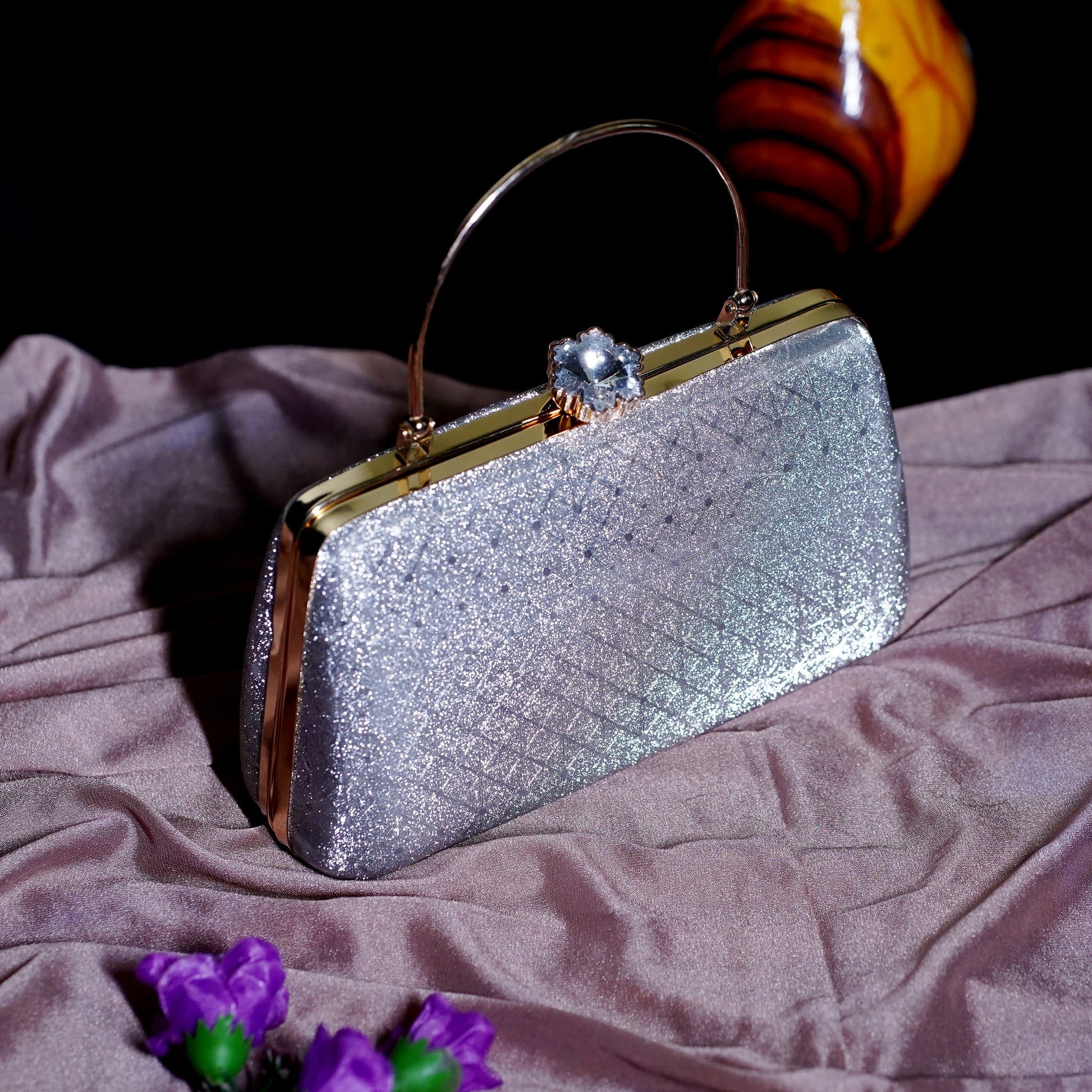 gold hand purse