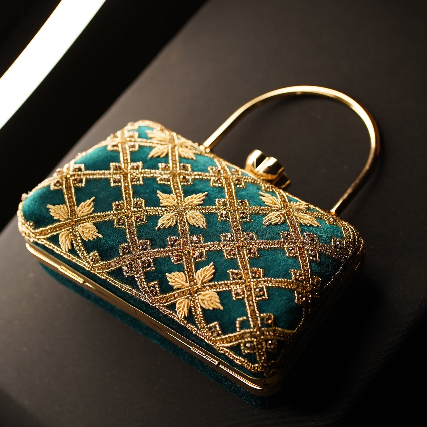 Blue Kaveri Designer Clutch