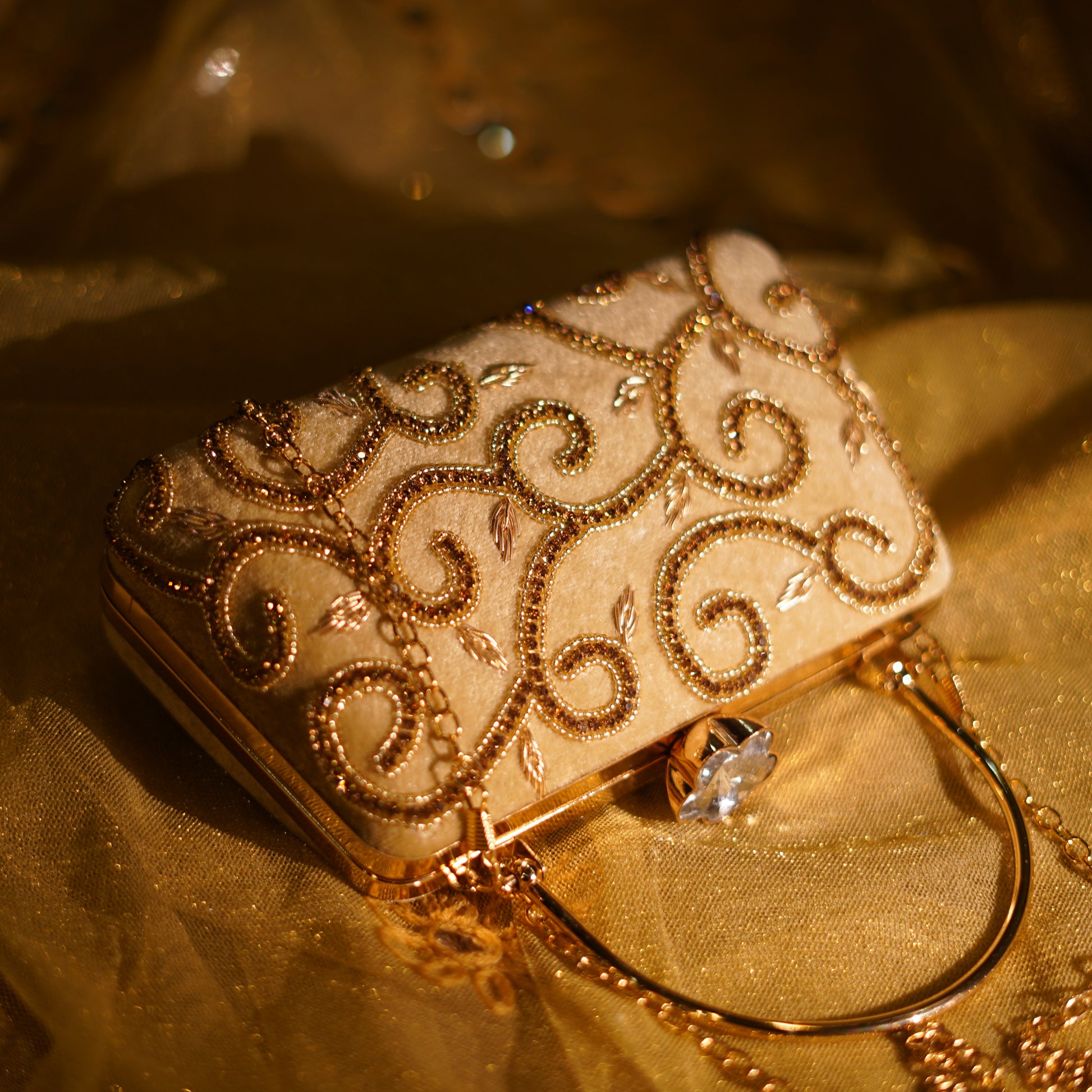 wedding day clutch bag