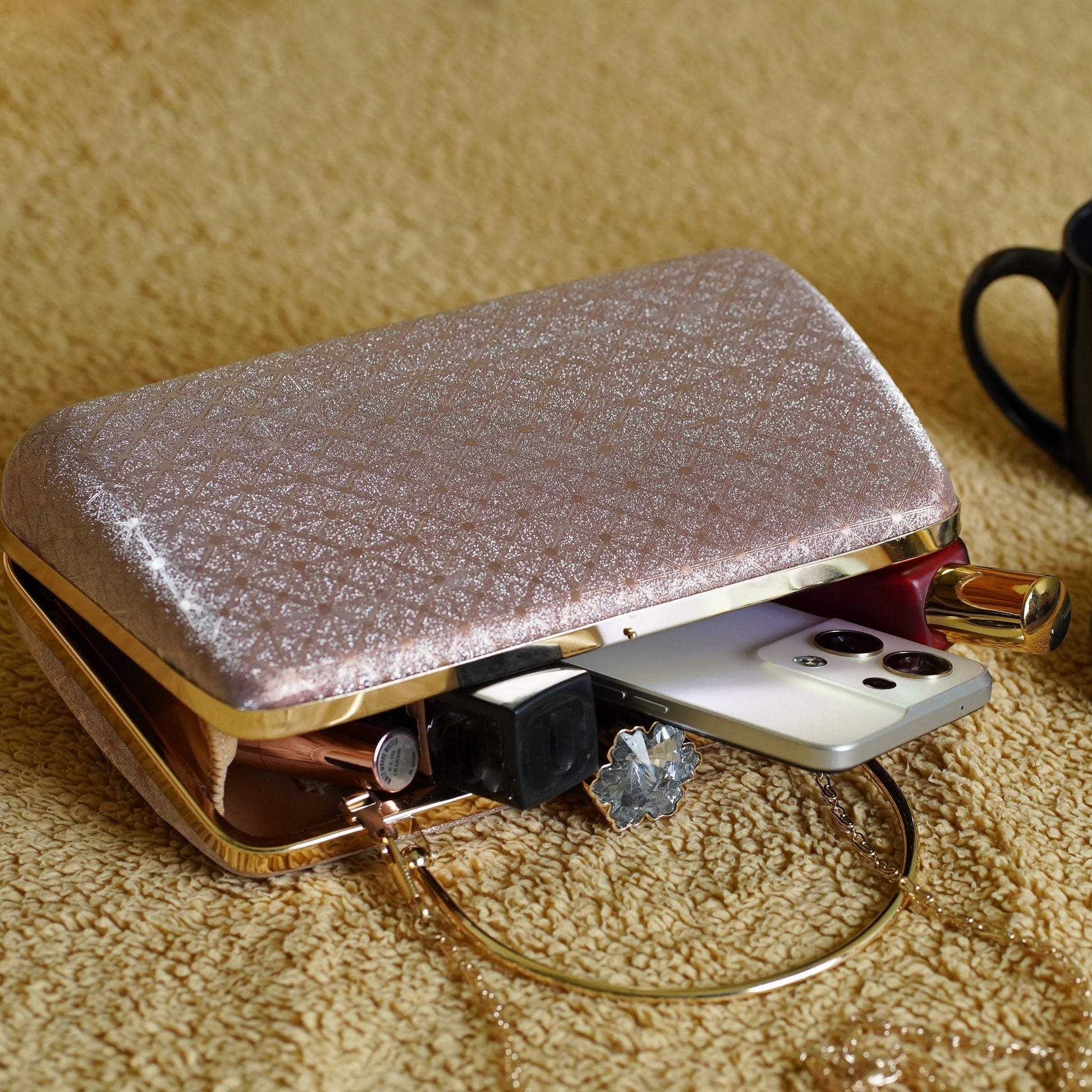 pink designer clutch bags