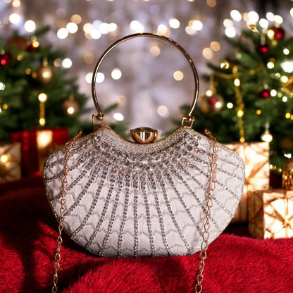White Lavanya Designer Clutch