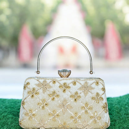 Golden Kaveri Designer Clutch
