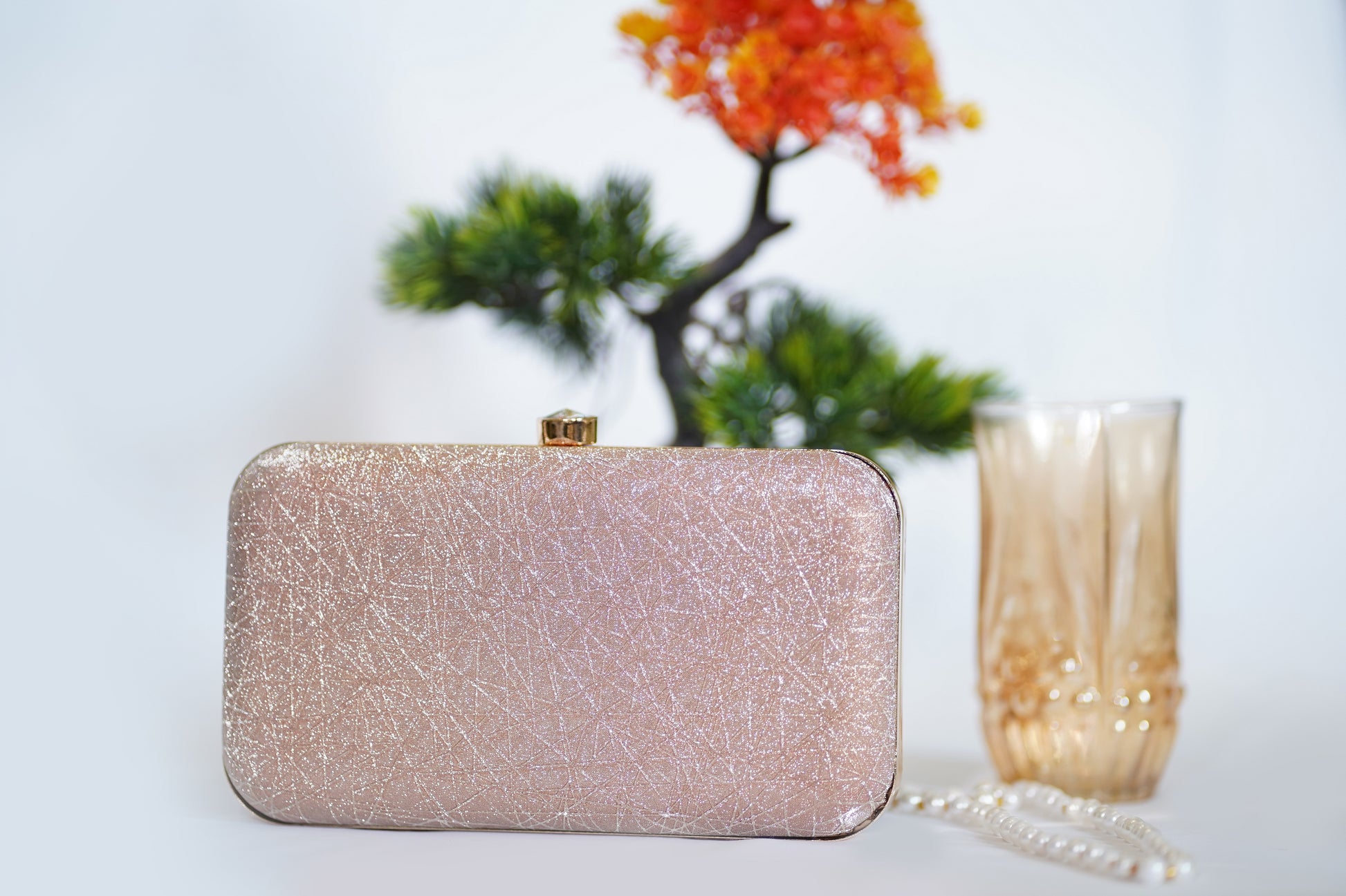 branded hand clutch