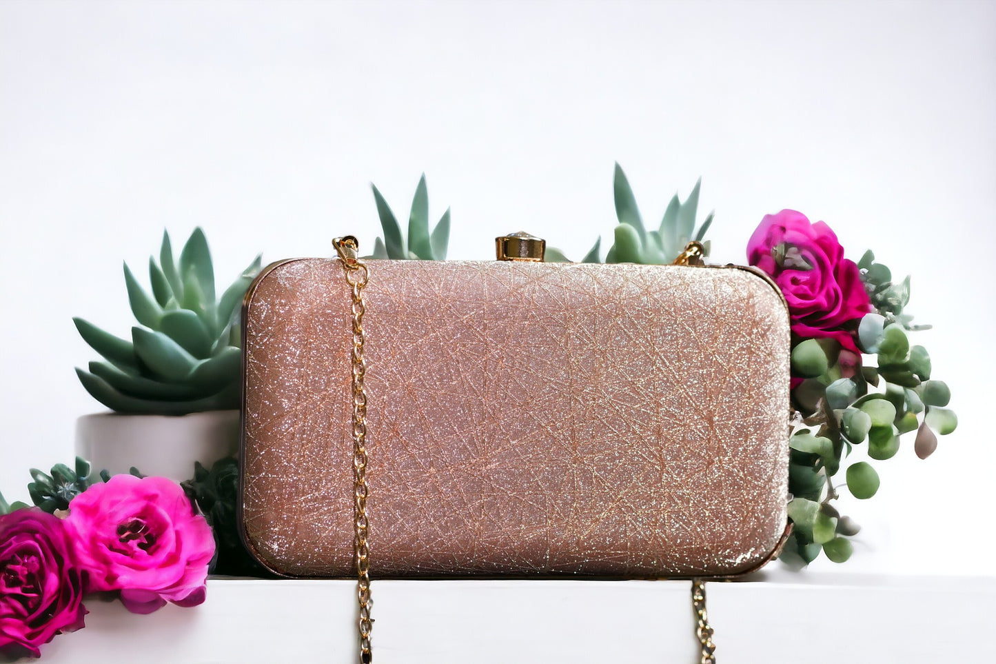 Pink Serena Compact Clutch