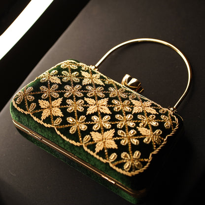 Green Kaveri Designer Clutch