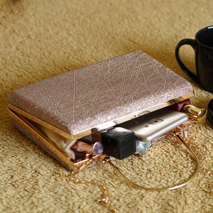 Pink Kavya Square Clutch