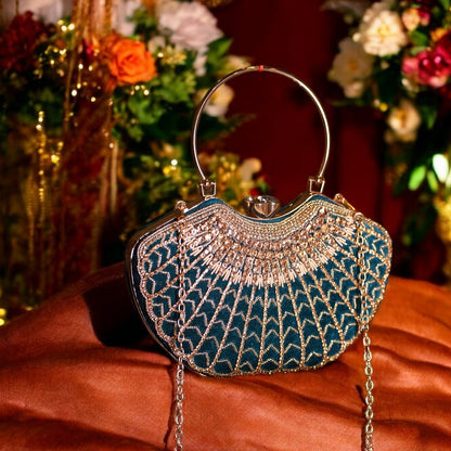 Blue Lavanya Designer Clutch
